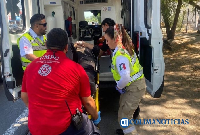 Hombre cae de patín eléctrico cerca de la central de Los Rojos
