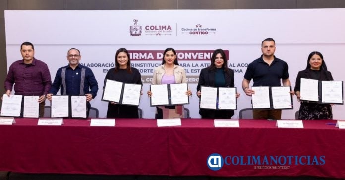 Indira Vizcaíno firma convenio de colaboración interinstitucional para la atención del acoso sexual en el transporte público