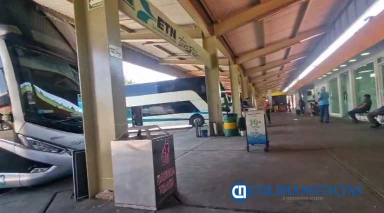 Baja hasta 25% llegada de turistas a Colima por autobuses foráneos 