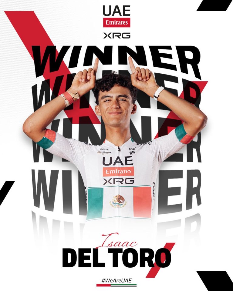 Isaac del Toro se llevó la primera etapa del UAE Tour y cosechó su primer victoria del 2026