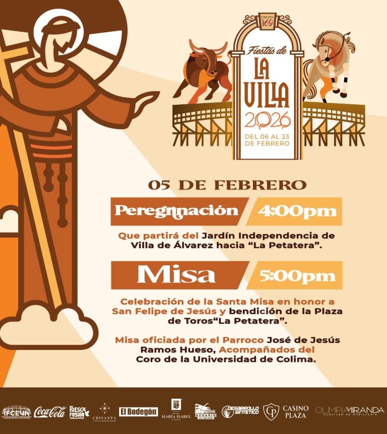 La Misa en Honor a San Felipe de Jesús, el jueves 5 de febrero en La Petatera