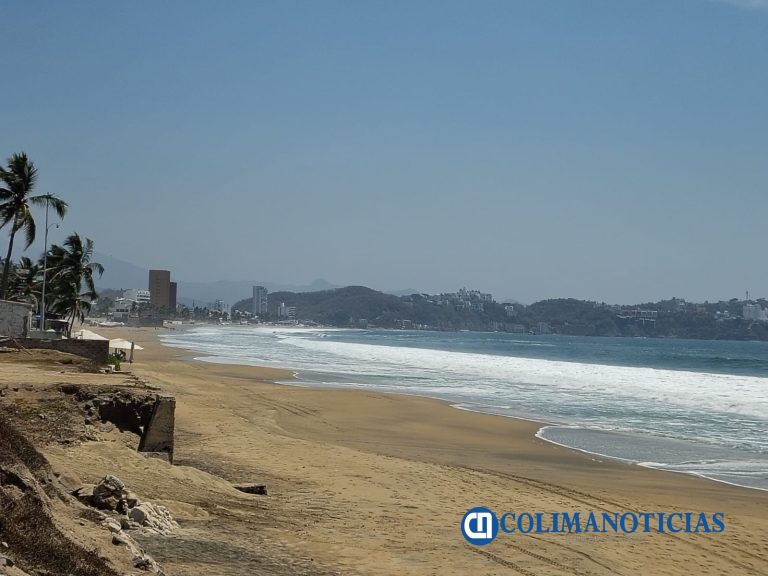 Alertan por Mar de Fondo en las playas de Manzanillo