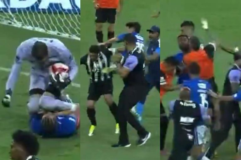 Batalla en la cancha: 23 expulsados tras pelea campal en Brasil