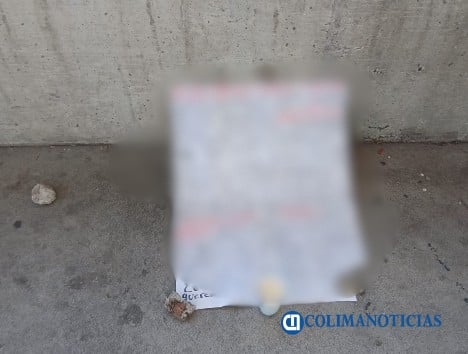 Cartuilina con mensaje amenzante