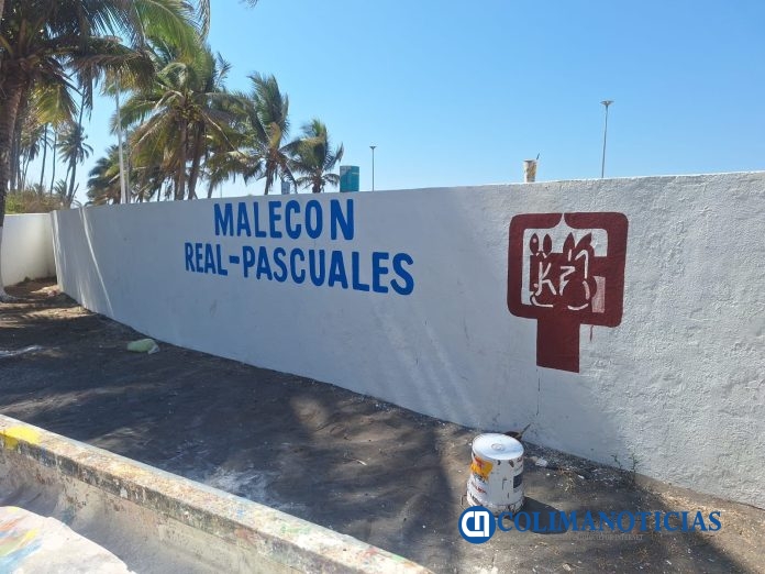 Dan nueva imagen al Malecón de Tecomán con mantenimiento integral (2)