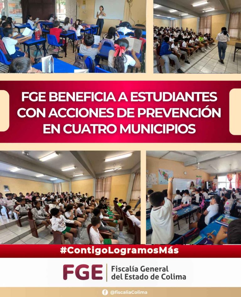 FGE beneficia a estudiantes con acciones de prevención en cuatro municipios