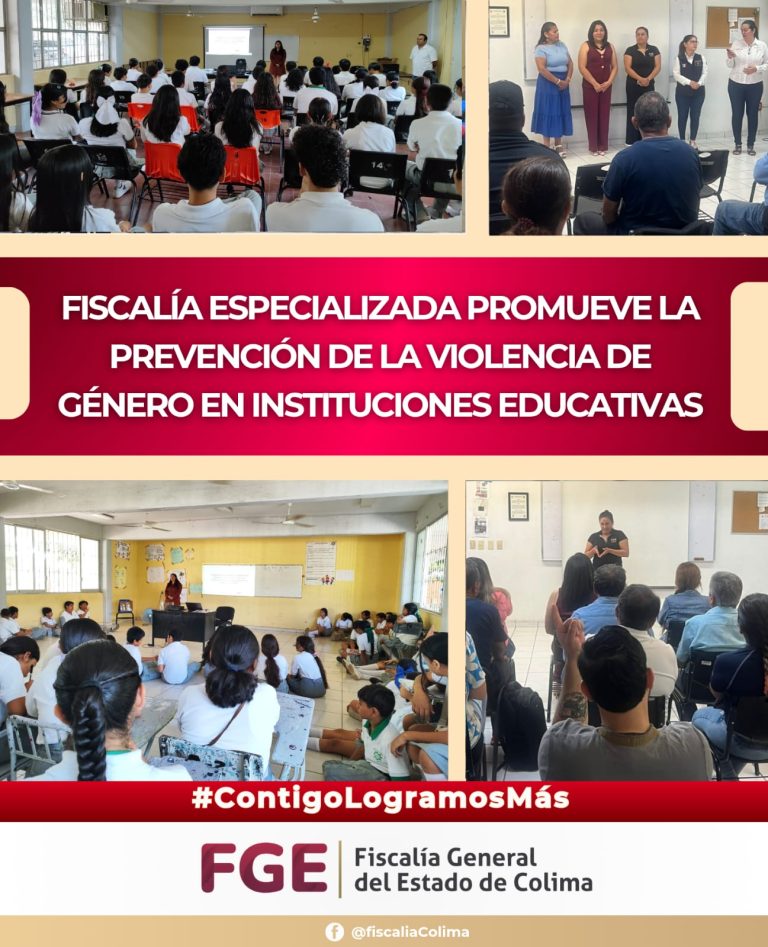 Fiscalía Especializada promueve la prevención de la violencia de género en instituciones educativas