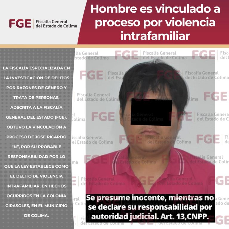 Hombre es vinculado a proceso por violencia intrafamiliar