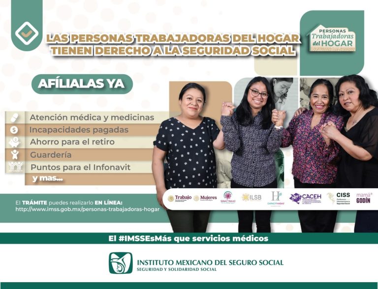 Fortalece IMSS Colima la seguridad social para Personas Trabajadoras del Hogar