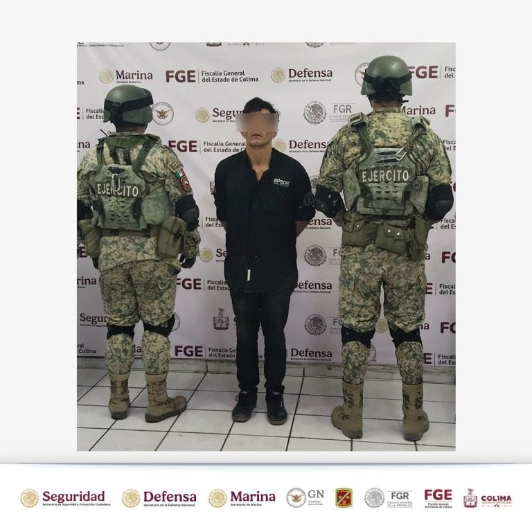 Reacción inmediata de soldados y policías permite captura de sicario