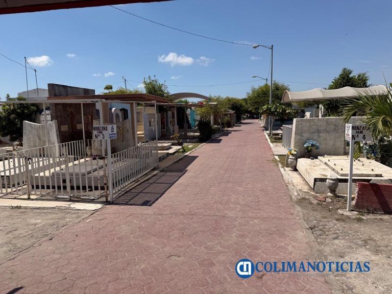 Refuerzan seguridad en Panteón de Tecomán tras reportes de robo de adornos