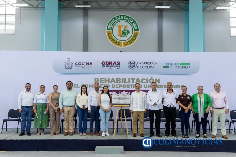 Gobernadora Indira Vizcaíno y Rector de la UdeC entregan la rehabilitación del Complejo Deportivo Universitario de Tecomán