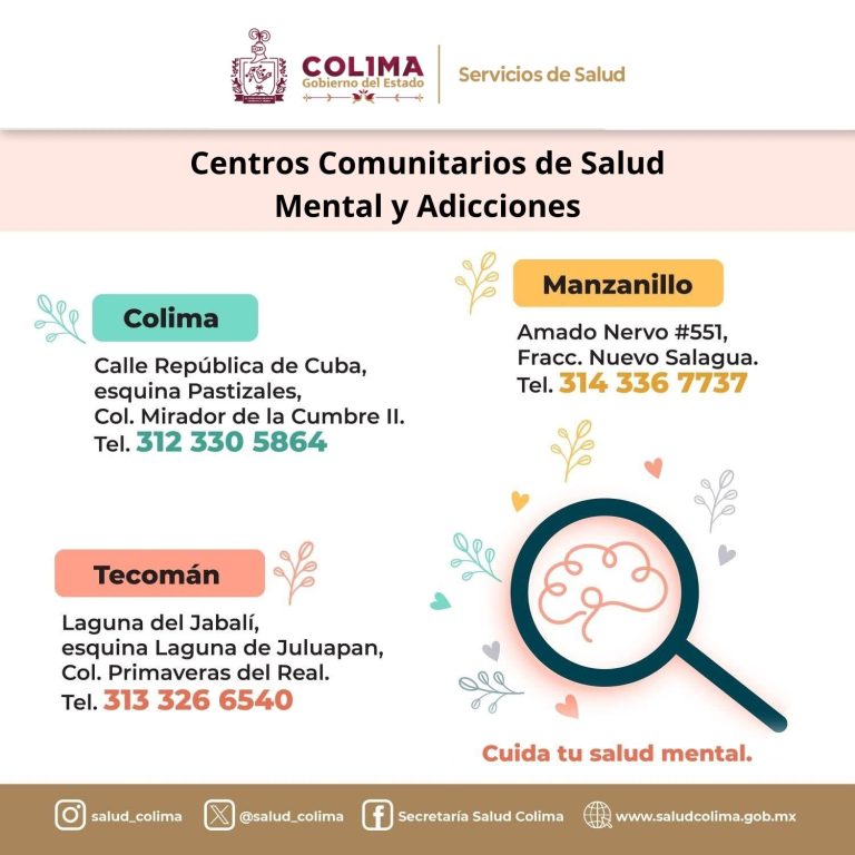 Salud Colima ofrece apoyo gratuito para control de ansiedad en centros comunitarios y unidades de Salud