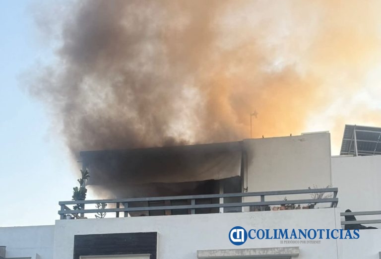Un lesionado en incendio de casa habitación en colonia Marimar de Salagua