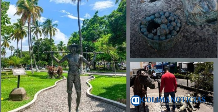 Ante robo de piezas de esculturas, Cultura pide al Congreso regular compra de metales en Colima