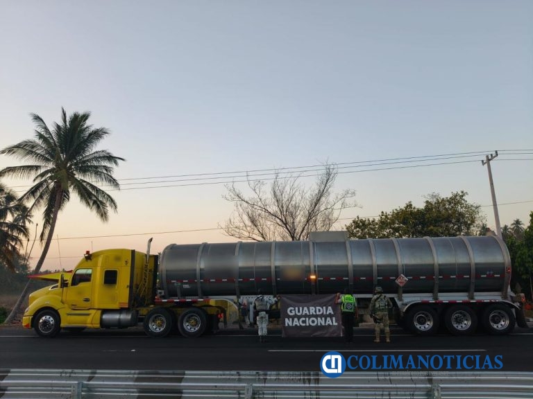 Aseguran Militares y GN cargamento de gasolina que pudiera ser ilícita; hay una persona detenida