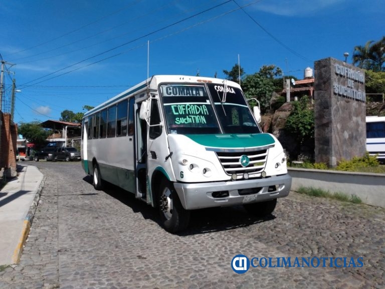 Aumentará tarifas del transporte suburbano en rutas de Colima a Comala y Coquimatlán