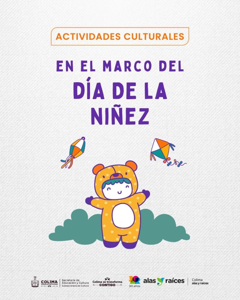 Cultura Colima celebra el Mes de la Niñez con talleres gratuitos, conciertos, obras de teatro y jornadas de lectura