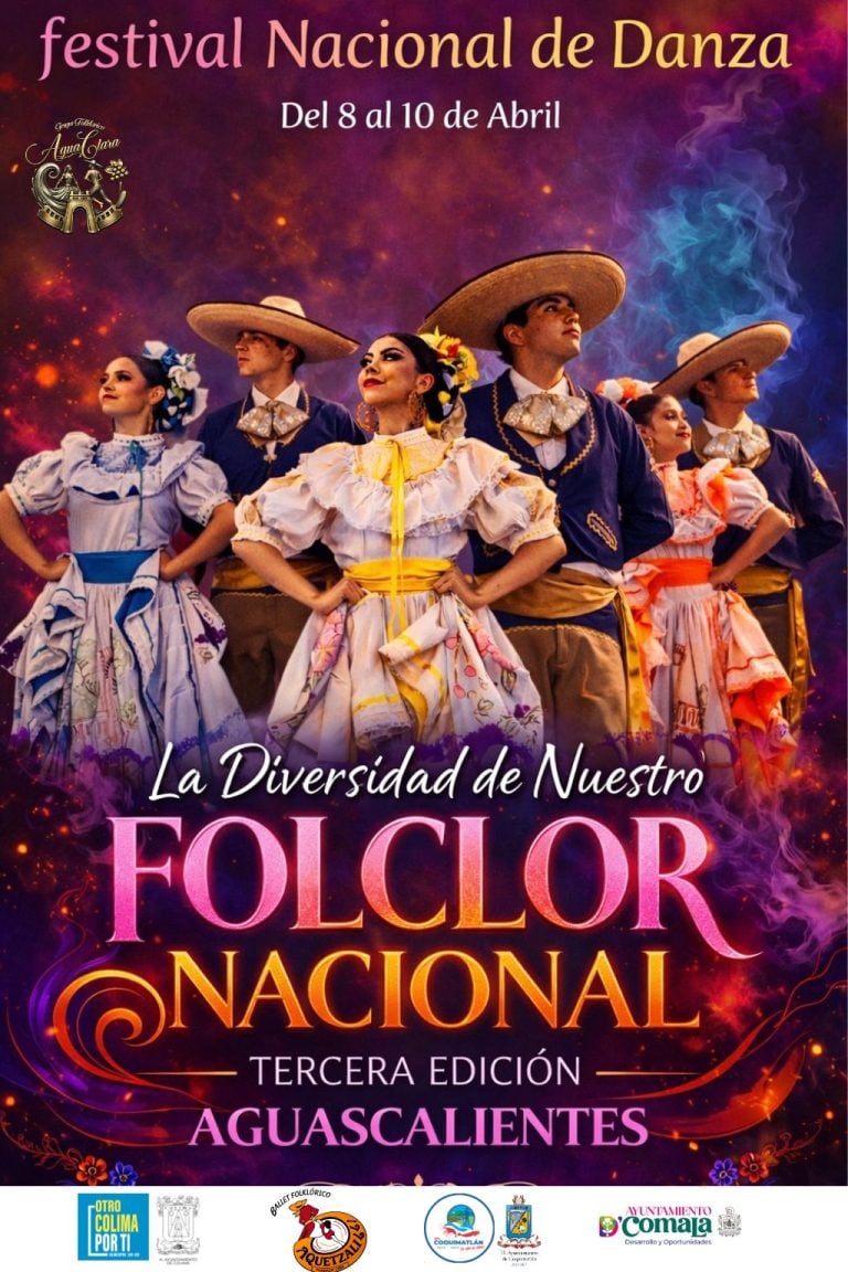 Colima se llena de color y tradición con el Desfile del Festival Nacional de Danza Folclórica “La Diversidad de Nuestro Folclor”