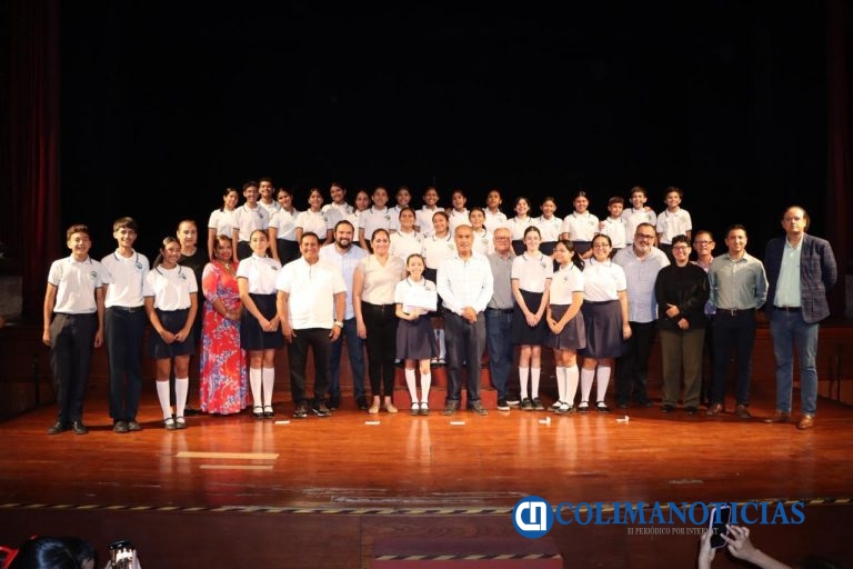 Educación Colima fomenta identidad y valores cívicos en Concurso de Interpretación del Himno Nacional Mexicano