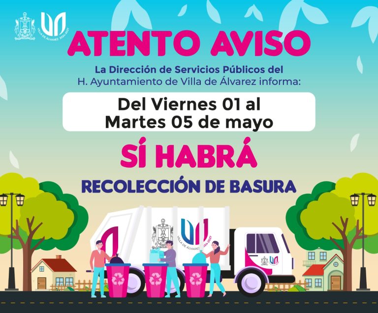 En VdeA, sí habrá recolección ‎de basura del 1 al 5 de mayo