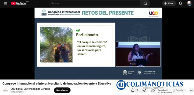 Estudiante de la UdeC presenta proyecto de senderismo ambiental en foro internacional de Córdoba, España
