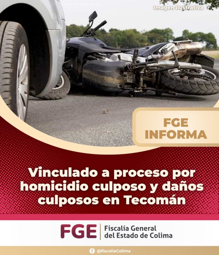 Vinculado a proceso por homicidio culposo y daños culposos en Tecomán