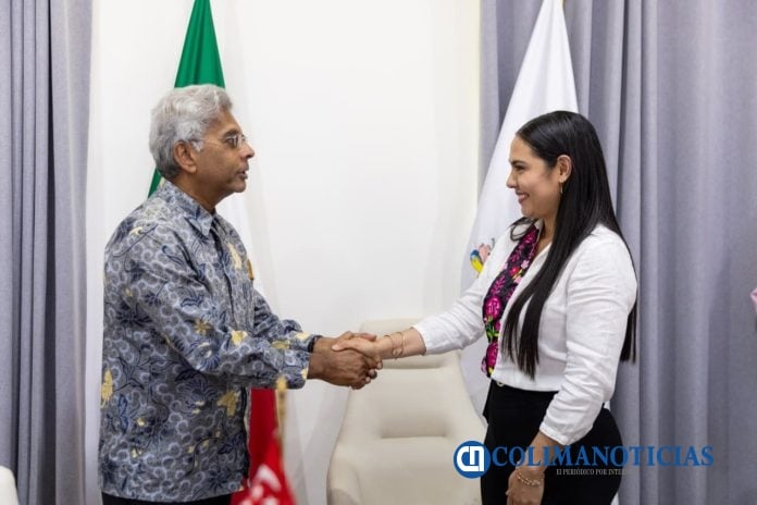 Gobernadora Indira Vizcaíno recibe a Embajador de Singapur en México para fortalecer la relación de Colima con ese país