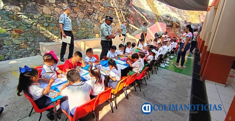Guardia Nacional fortalece la formación cívica en escuelas del estado de Colima