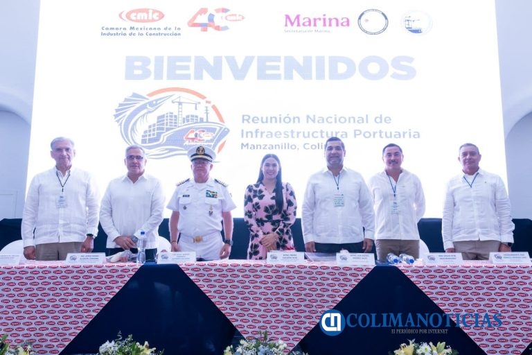 Indira Vizcaíno inauguró la Reunión Nacional de Infraestructura Portuaria, en Manzanillo