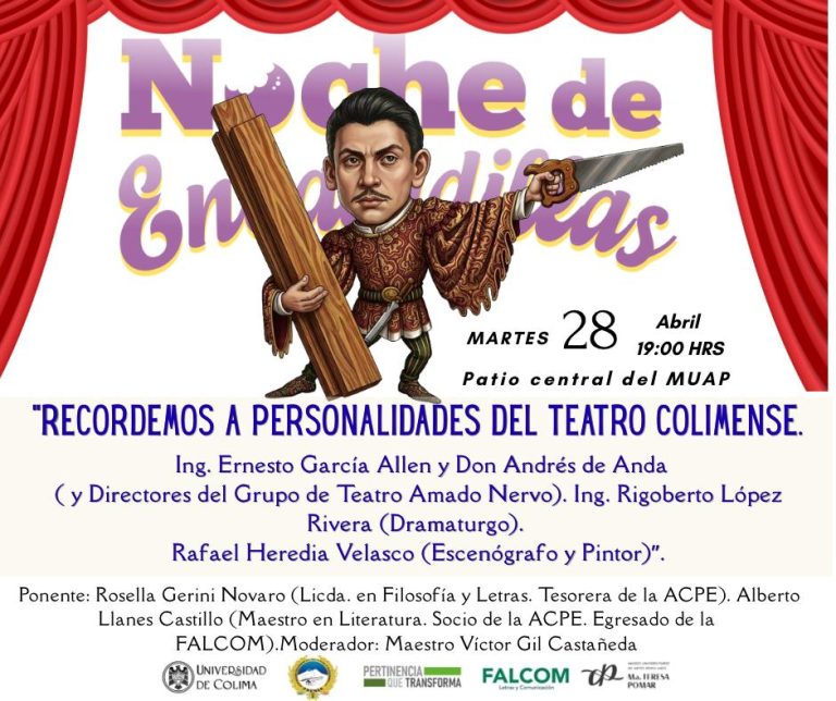 Invitan a Café Literario “Noche de Encaladillas” para rendir homenaje al teatro colimense