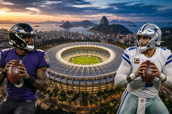 La NFL confirma que los Ravens enfrentarán a los Cowboys en el estadio Maracaná de Brasil