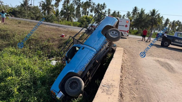 Mujer resulta lesionada tras caer a canal de riego en la carretera a Cerro de Ortega