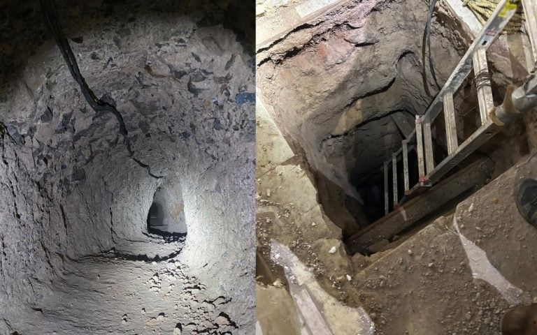 Hallan túnel del narcotráfico vinculado a “Los Salazar” en la frontera de Nogales