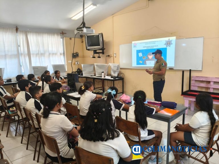 Policía Municipal de Colima Capacita a 170 Estudiantes de Primaria en Ciberseguridad y Uso Responsable de Redes Sociales