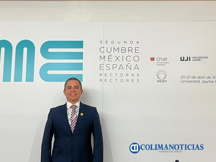 Rector UdeC en la Cumbre de rectores y rectoras México-España