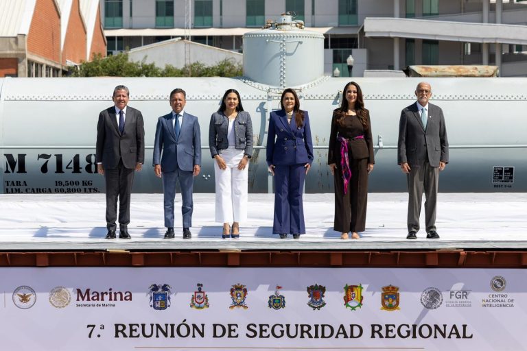 Indira Vizcaíno participó en la 7ª Reunión de Seguridad Regional, en Aguascalientes