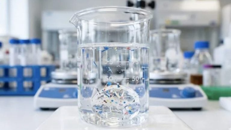 Avance científico: desarrollan sistema con líquido iónico para limpiar agua contaminada por nanoplásticos