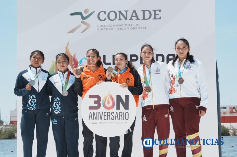 Bronce histórico para Colima al debutar en canotaje de la Olimpiada Nacional Conade 2026