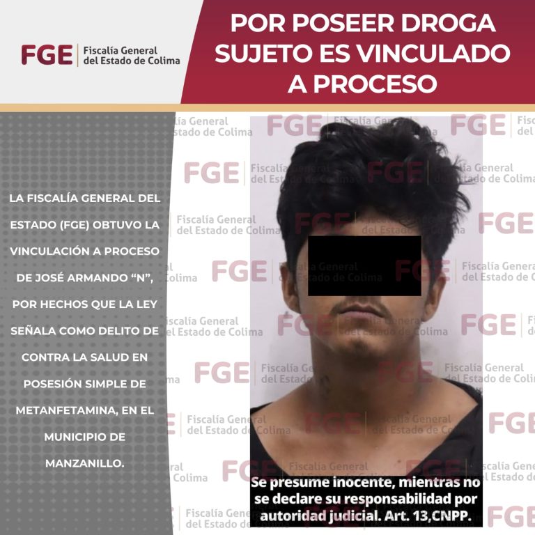 Por poseer droga sujeto es vinculado a proceso