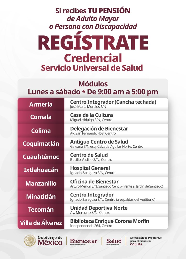 Derechohabientes de las pensiones Adulto Mayor y Discapacidad pueden solicitar su Credencial del Servicio Universal de Salud: Rosario Silva   