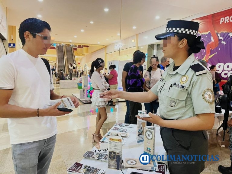 Guardia Nacional fortalece la proximidad social con exhibición de equipo en Colima