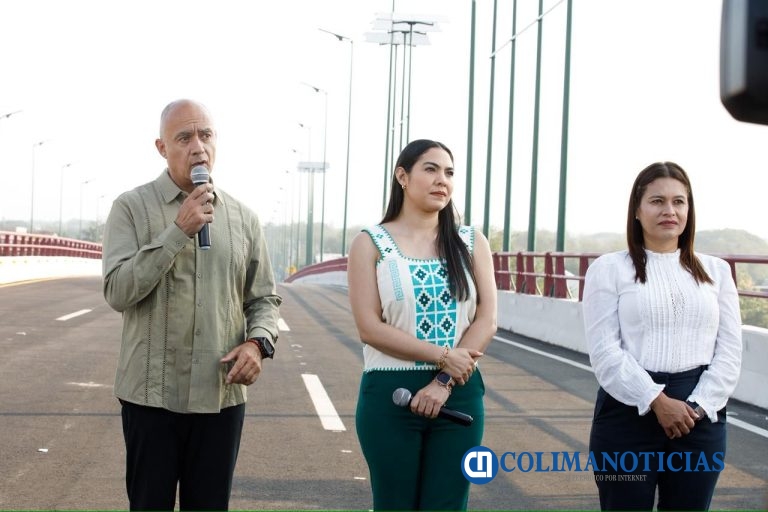 Indira Vizcaíno y titular de SICT inauguraron el Arco Sur de Colima, en enlace con la presidenta Claudia Sheinbaum