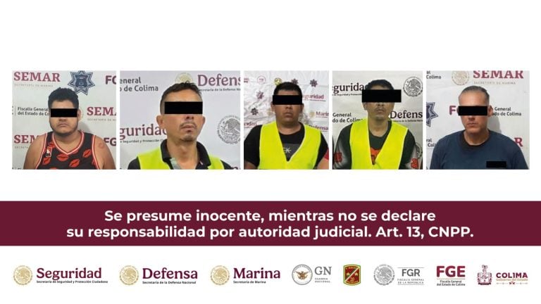 Mesa de Coordinación Estatal reporta detención de 5 generadores de violencia con Operación Goya