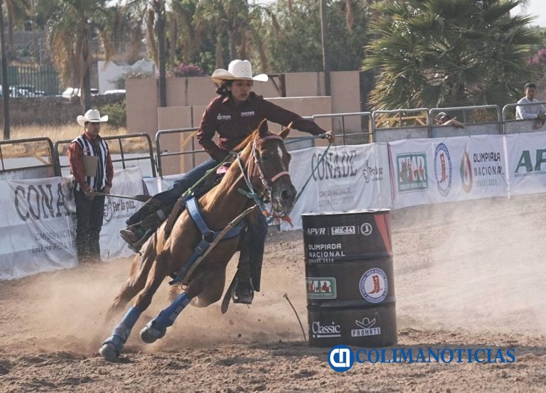 Con Samantha Vargas, Colima está en la final de rodeo de la Olimpiada Nacional Conade 2026