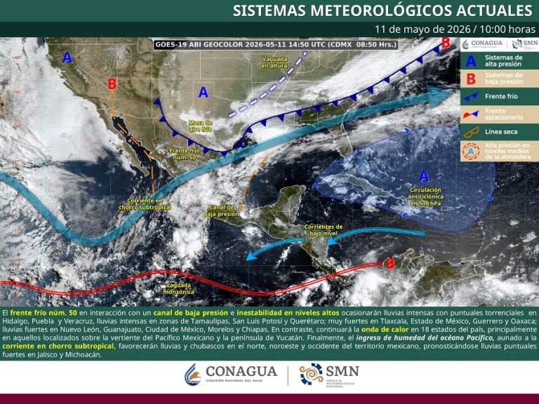 Pronostica el SMN lluvias ligeras en Colima este lunes; continuará la ola de calor