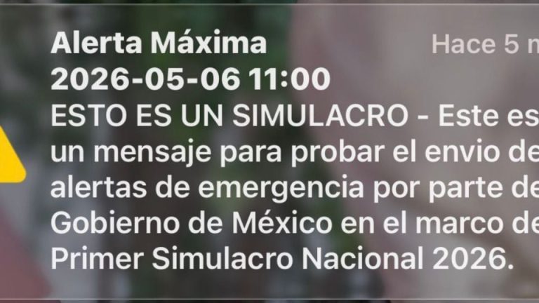 Cambia parcialmente el mensaje de sismo en celulares de alerta presidencial a “alerta máxima”