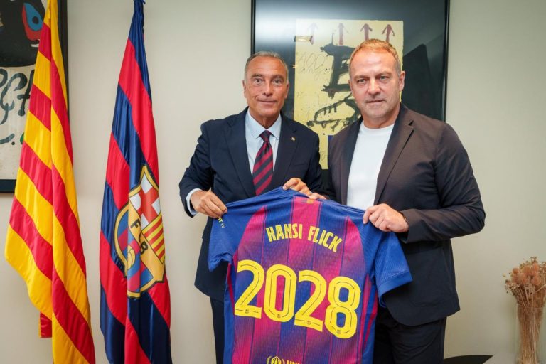 Barcelona confirma la renovación de Hansi Flick hasta 2028