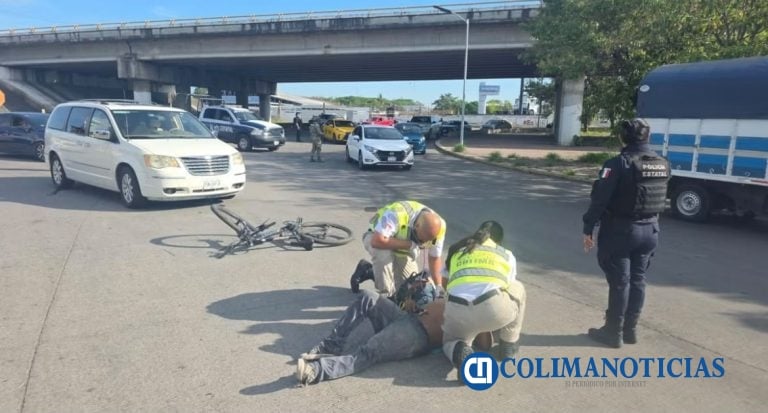 Atiende CRUM a ciclista lesionado tras incidente cerca de El Costeño