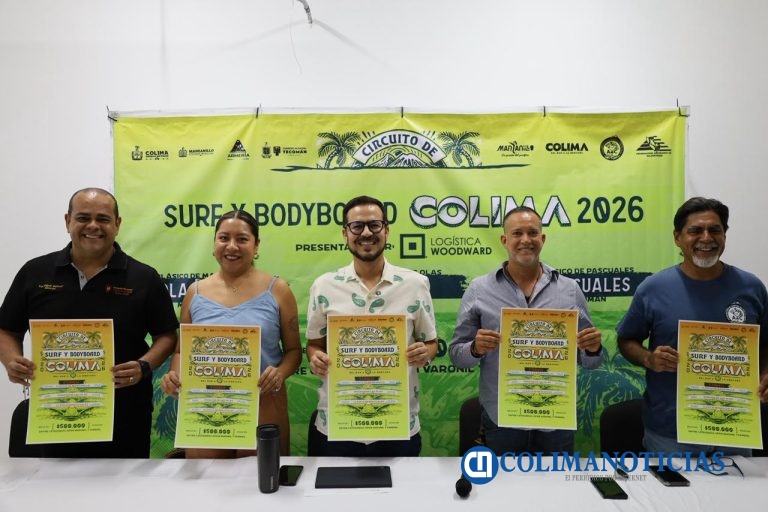 Gobierno del Estado y Asociación de Surfing presentan el Circuito de Surf Colima 2026